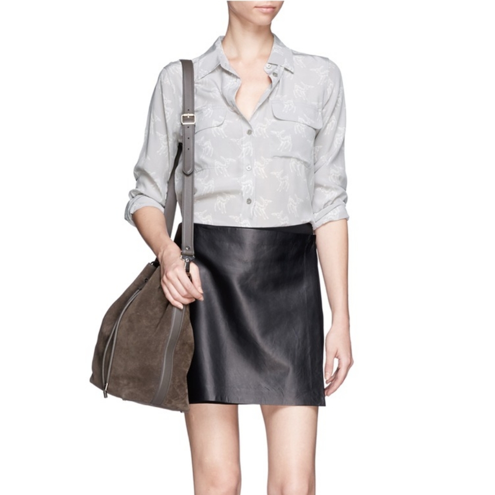 Equipment Gray Button Down Shirt